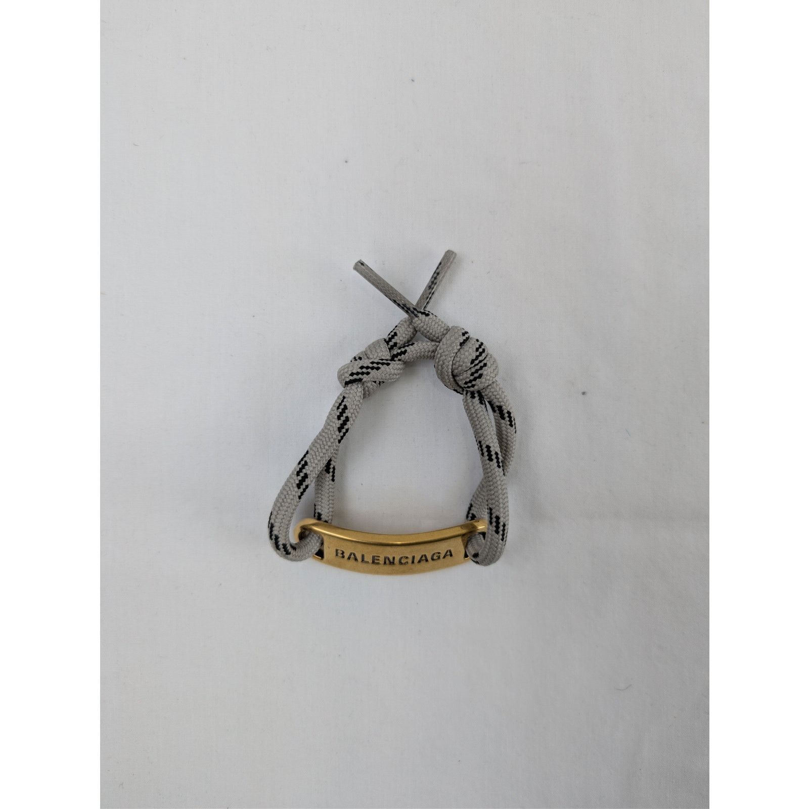 Balenciaga o1rshd1 Q:2 / Size: OS / Plate Bracelet in Grey/Gold Size ONE SIZE - 1 Thumbnail