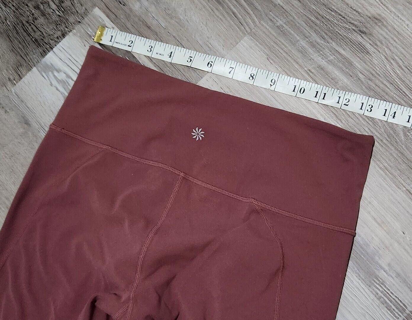 Designer Athleta Capris Medium Mauve Fitted Active Gym Yoga Size 32" / US 10 / IT 46 - 5 Thumbnail