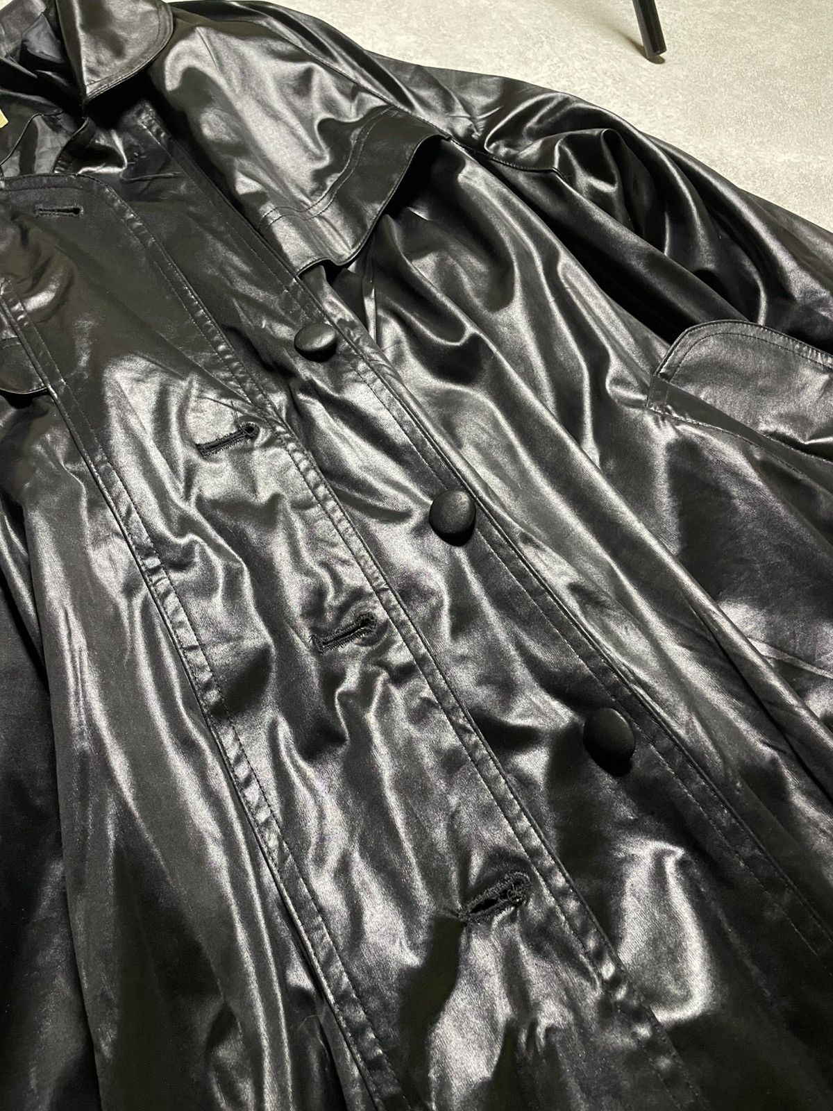 If Six Was Nine Skull Vintage Japanese Black Trench – Shadow Silence Size US L / EU 52-54 / 3 - 3 Thumbnail
