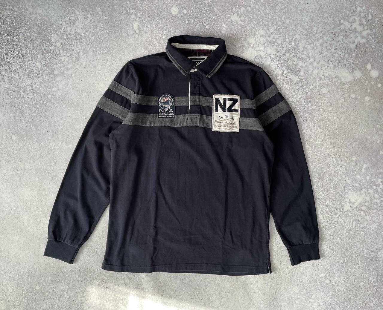 New Zealand Outback × Vintage Vintage New Zealand Auckland Rugby Long Sleeve Big Logo Y2K Size US L / EU 52-54 / 3 - 1 Thumbnail