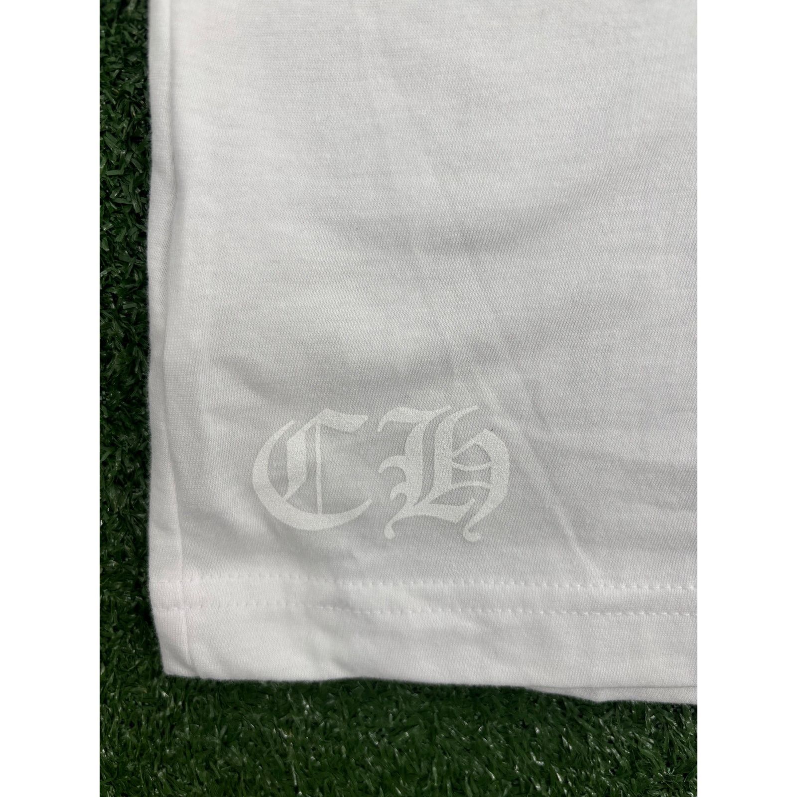 Chrome Hearts Chrome Hearts Blue Neck Logo White S/S T-Shirt Size Large Size US L / EU 52-54 / 3 - 3 Thumbnail
