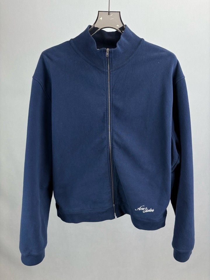 Acne Studios Acne Studios Logo Zip-Up Sweatshirt Size XL Size US XL / EU 56 / 4 - 1 Thumbnail