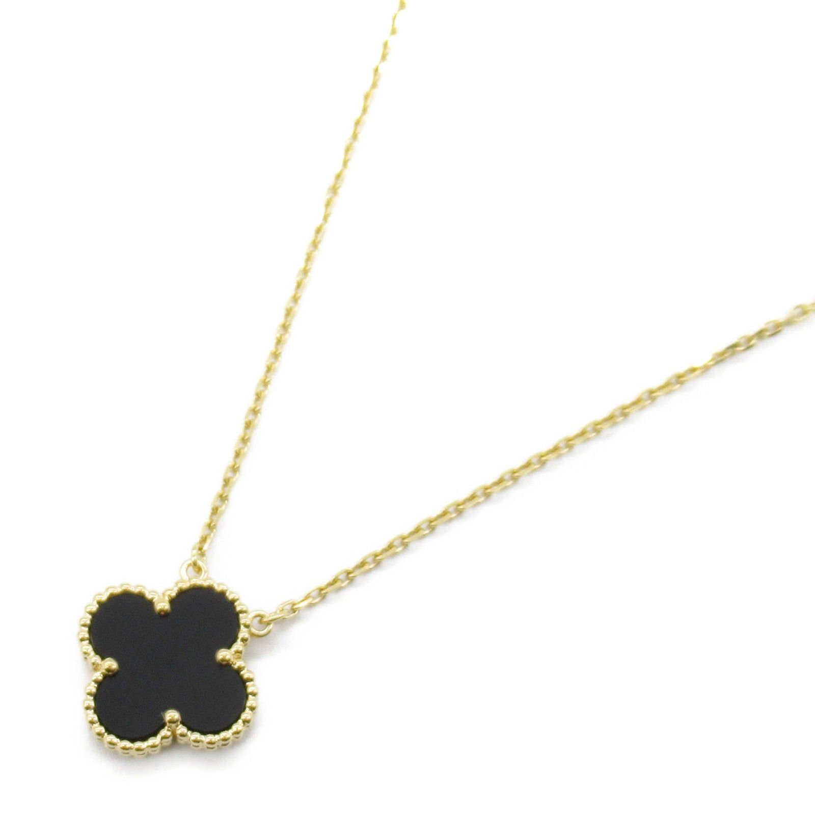 Van Cleef & Arpels Van Cleef Arpels Alhambra Necklace Onyx K18 (Yellow Gold) Black Size ONE SIZE - 1 Thumbnail
