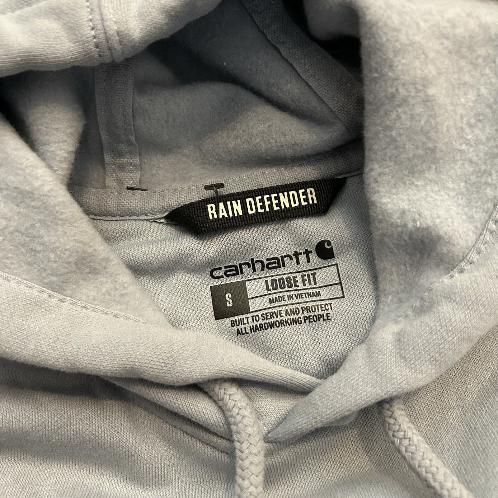 Carhartt Rain Defender Loose Fit Fleece Pullover Arm Logo Hoodie Size US S / EU 44-46 / 1 - 3 Thumbnail