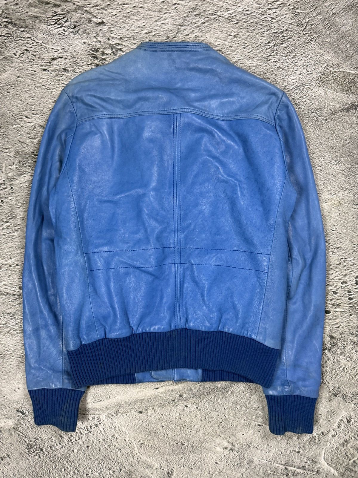 Allsaints Allsaints AW07 specialist blue turqoise Leather Jacket Size US M / EU 48-50 / 2 - 8 Thumbnail
