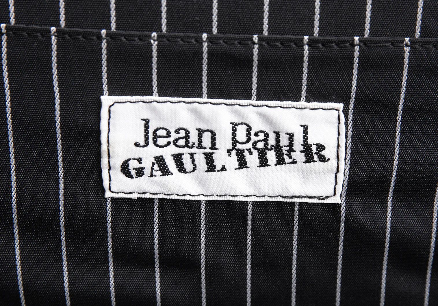 Jean Paul Gaultier Scratch Logo Embossed Clutch Bag in Black Size ONE SIZE - 15 Thumbnail