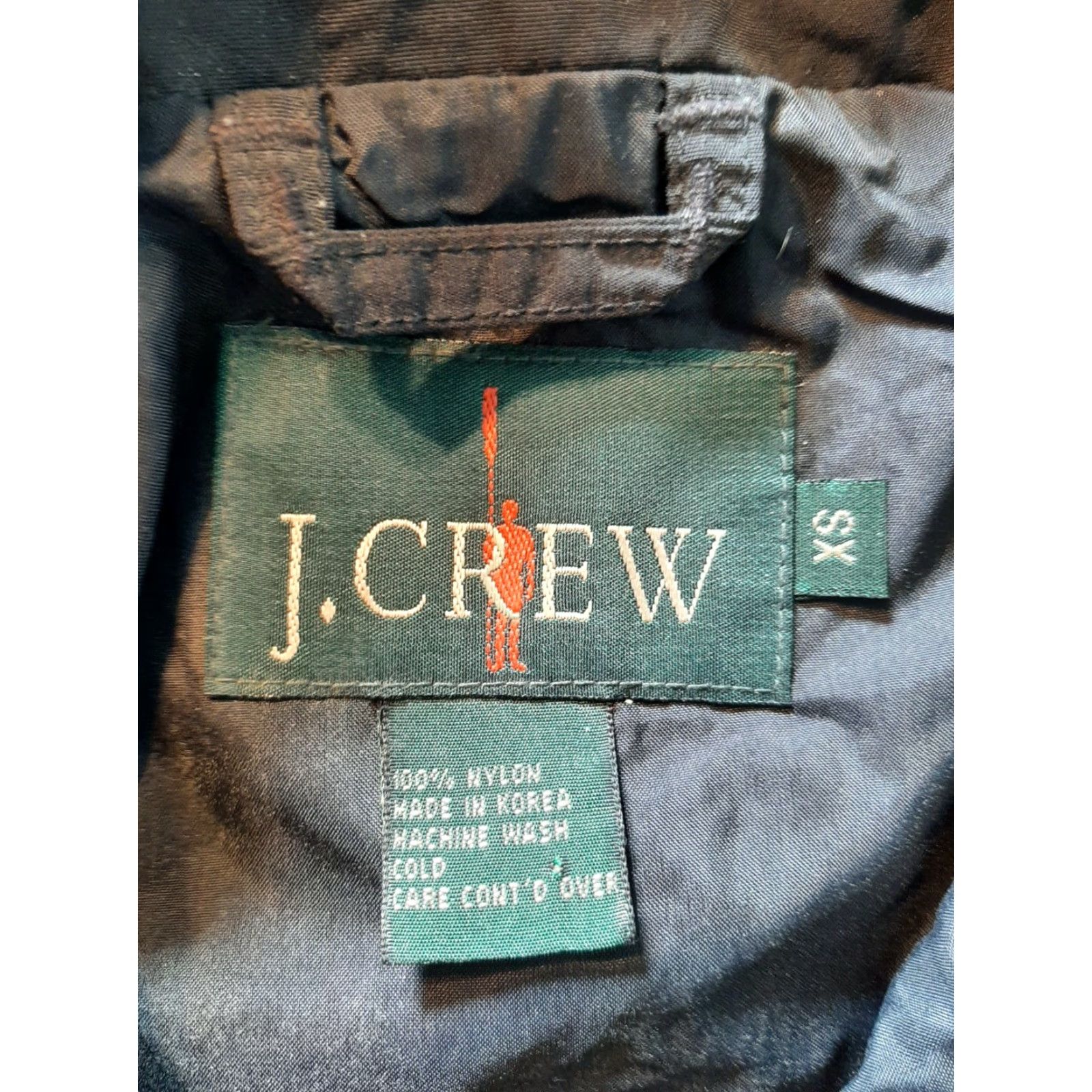 J.Crew VINTAGE J.Crew Jacket Windbreaker Nylon Zip Black Mens XS Extra Small Long Sleeve Bulldraft Size US XS / EU 42 / 0 - 4 Thumbnail