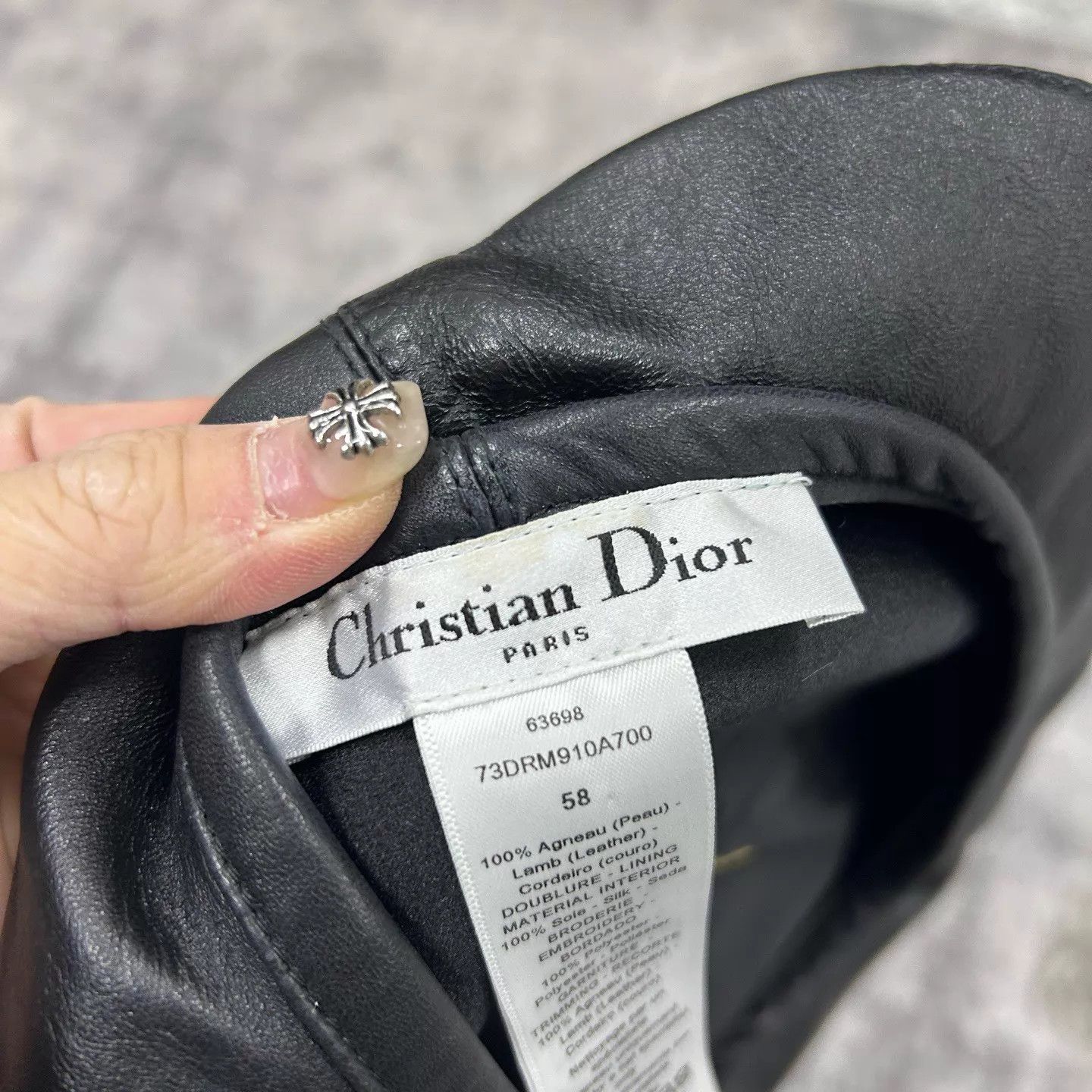 Dior Dior New Sheepskin Beret Size 58 Size ONE SIZE - 5 Thumbnail