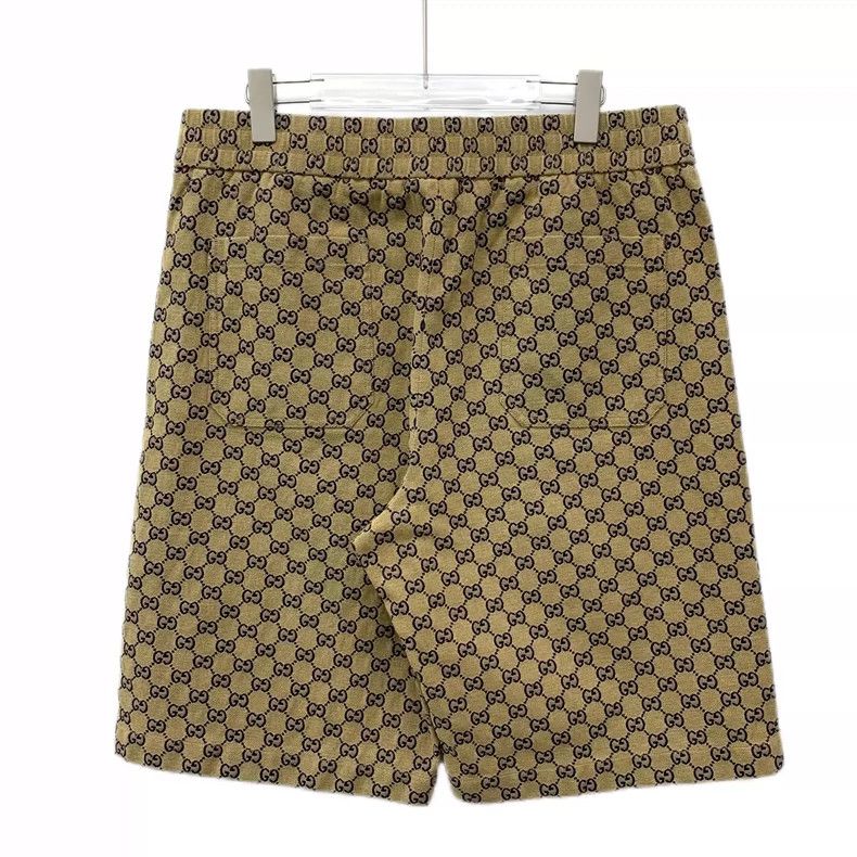 Gucci Gucci Brown logo jacquand full-print cotton casual shorts 2 Size US 36 / EU 52 - 2 Thumbnail