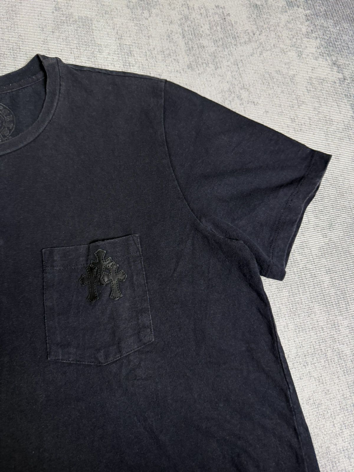 Chrome Hearts Chrome Hearts Leather Cross Patch Pocket Tee Size US L / EU 52-54 / 3 - 3 Thumbnail