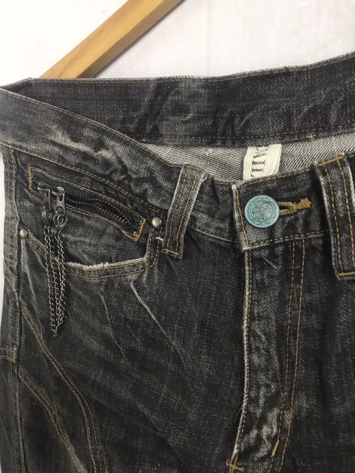 Japanese Brand DAILY NEWS - Flare Jeans Size US 31 - 7 Thumbnail