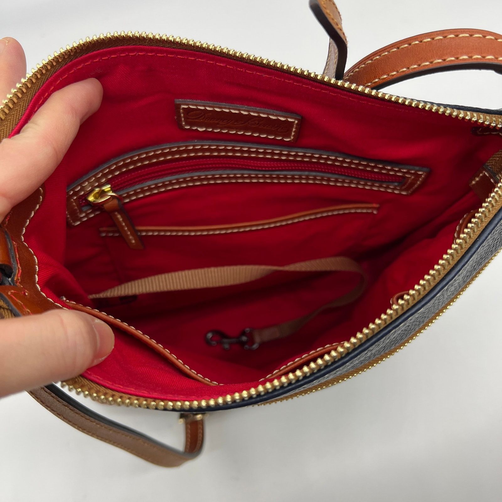 Dooney & Bourke Dooney & Bourke Pebble Leather Crossbody Midnight Blue Size ONE SIZE - 7 Thumbnail