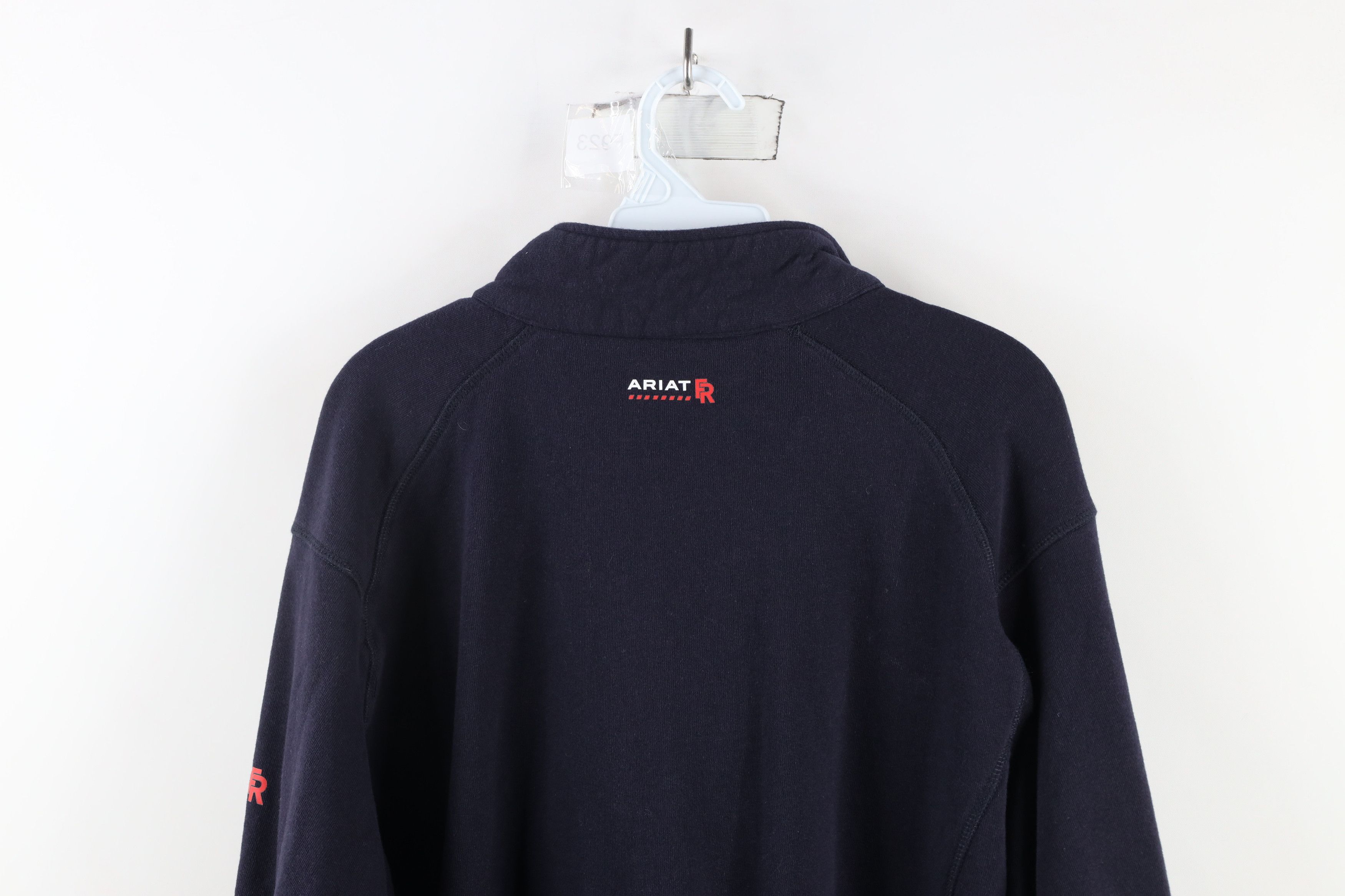 Ariat × Vintage Ariat FR 2112 Fire Resistant Half Zip Work Sweatshirt Blue Size US M / EU 48-50 / 2 - 14 Thumbnail