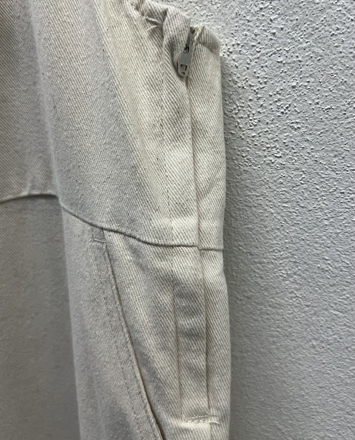 Vintage CHIP CLIP Beige Cotton Overalls – Women’s Size L Size US 37 - 8 Thumbnail