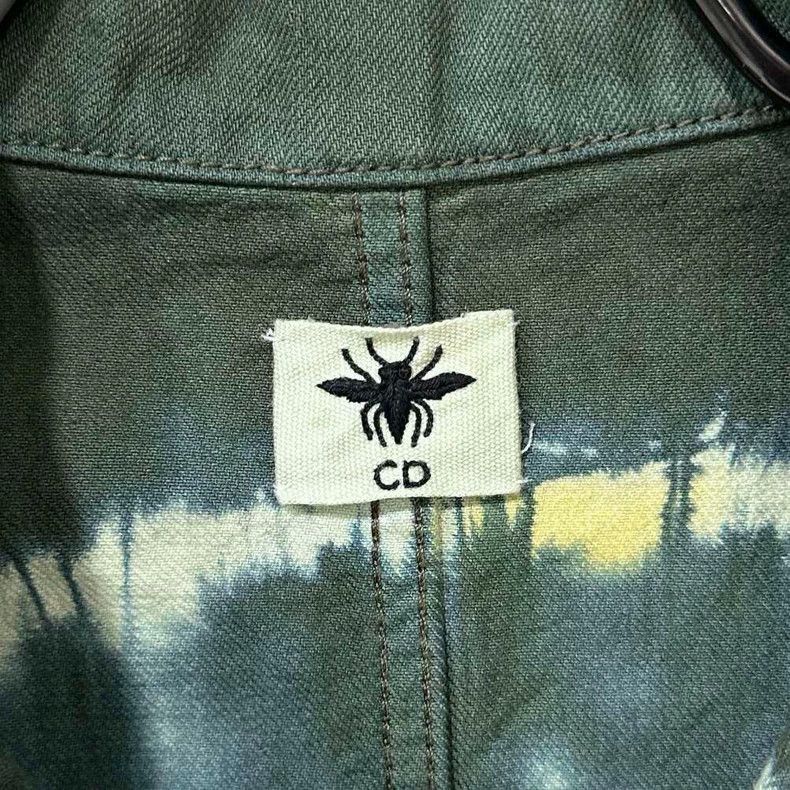 Dior Dior Tie-Dye Denim Jacket with Bee Logo Size US M / EU 48-50 / 2 - 5 Thumbnail