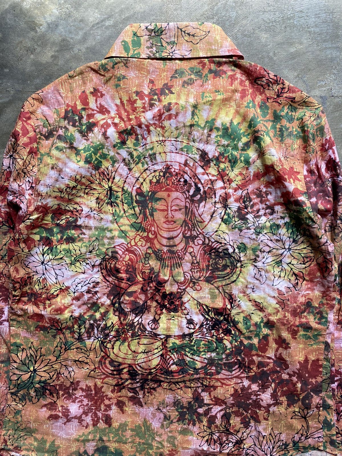 Vivienne Tam 1990s Buddha Printed Shirt Size S / US 4 / IT 40 - 2 Thumbnail