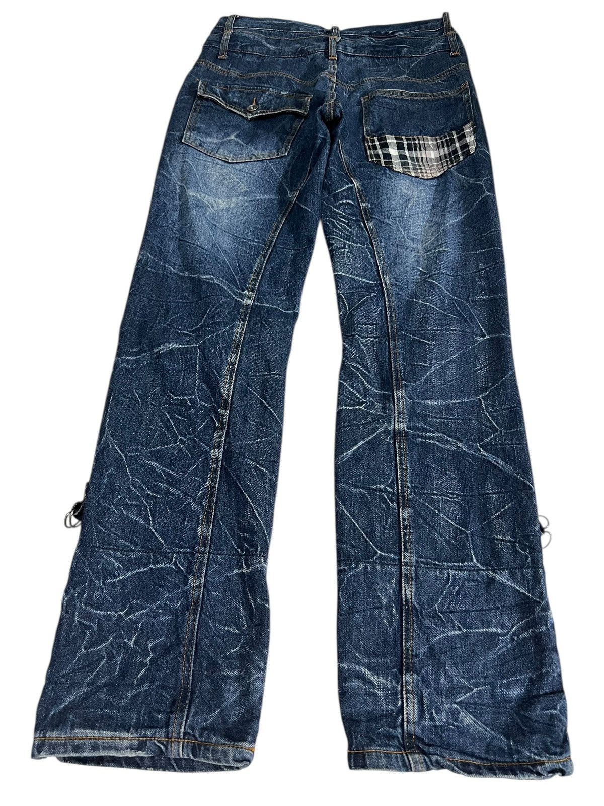 Japanese Brand Vintage Japanese Brand Nylaus Double Waist Claw Denim Jean Size US 29 - 2 Thumbnail