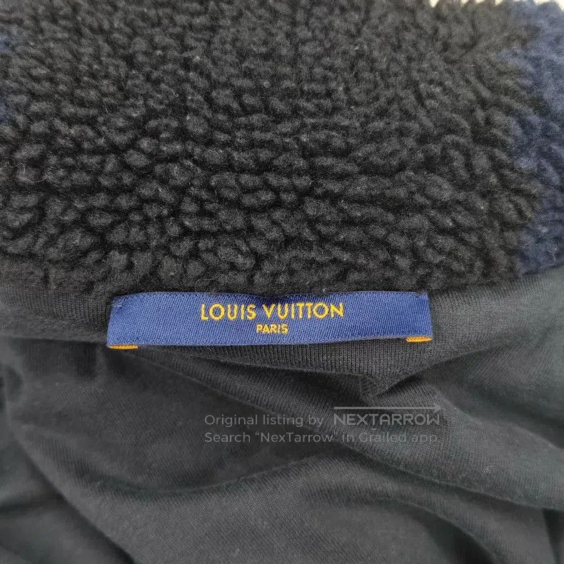 Louis Vuitton Louis Vuitton Blue and black checkerboard teddy velvet zip Size US L / EU 52-54 / 3 - 3 Thumbnail