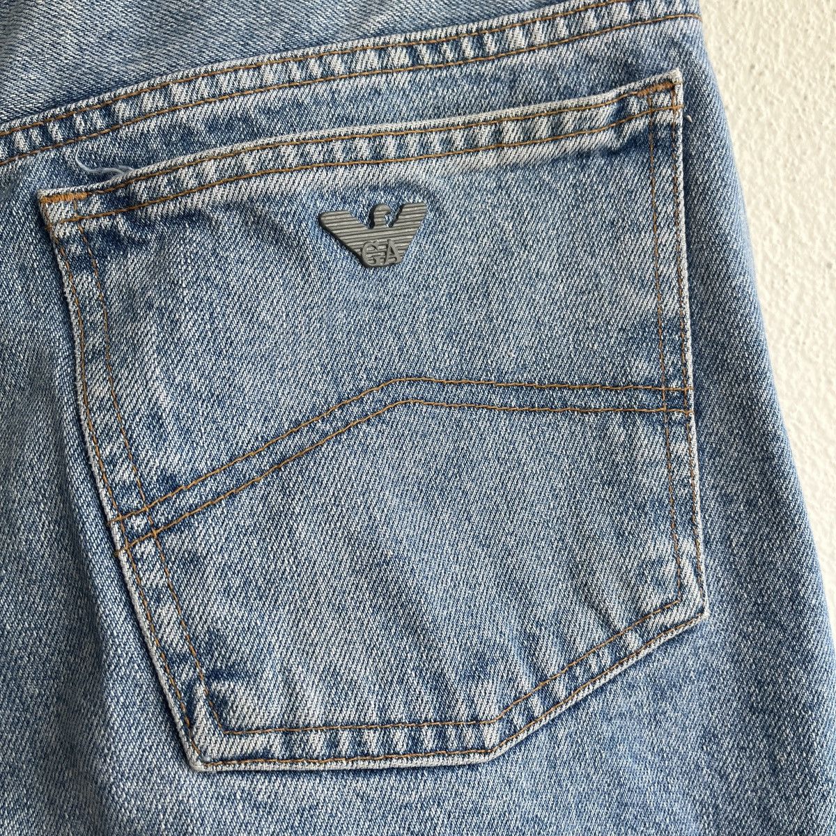 Armani VINTAGE ARMANI JEANS ITALY BAGGY LOOSE BLUE DENIM Size US 36 / EU 52 - 12 Thumbnail