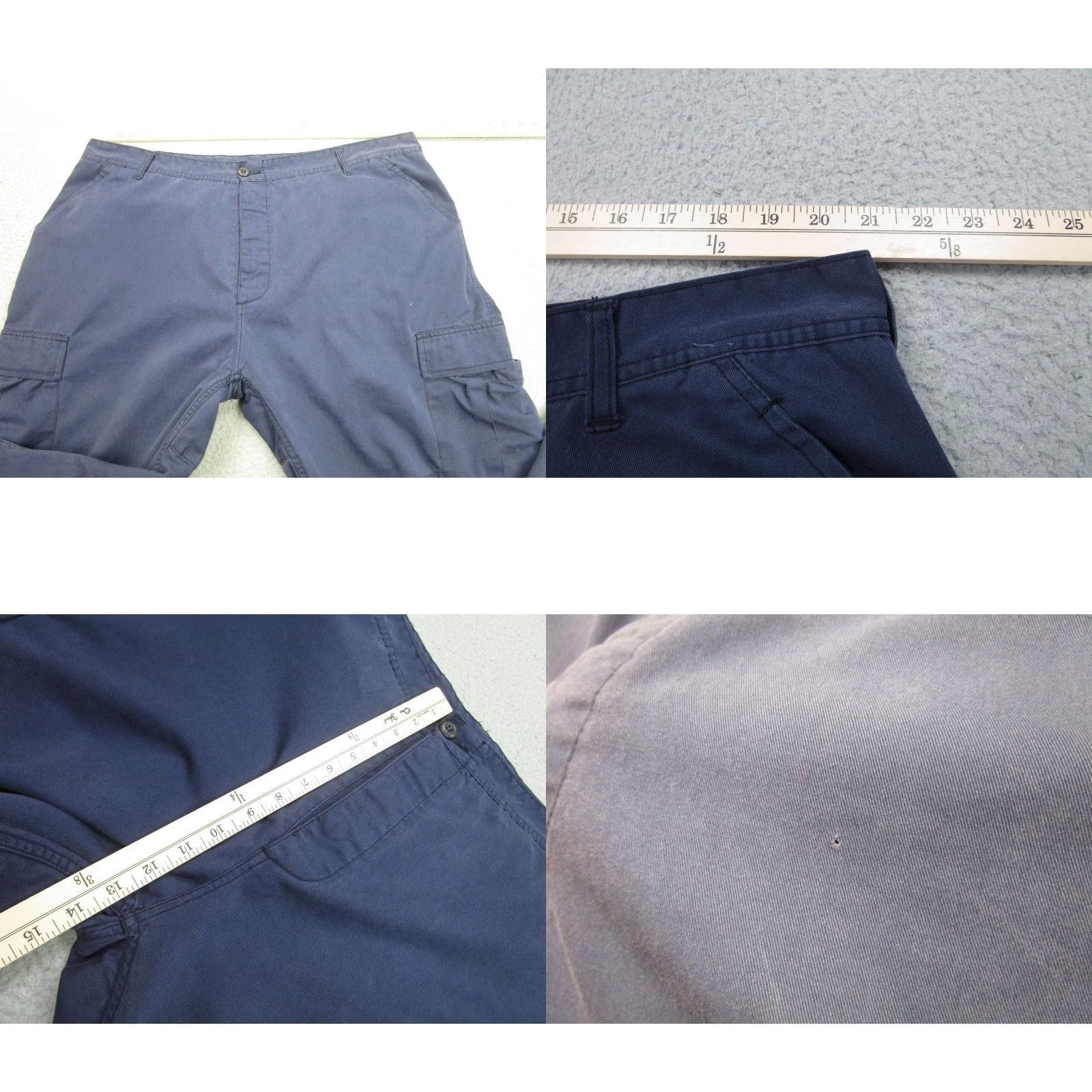 Vintage Tactical Cargo Pants Mens XXL Blue Drawstring Hem Button Fly Paratrooper Utility Pants Size US 39 - 8 Thumbnail