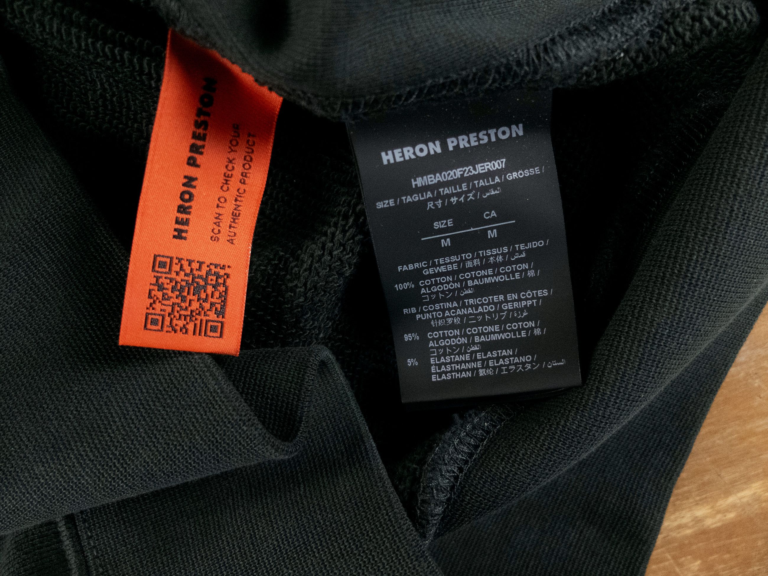 Heron Preston HERON PRESTON green Burn logo print sweatshirt Medium Size US M / EU 48-50 / 2 - 10 Thumbnail