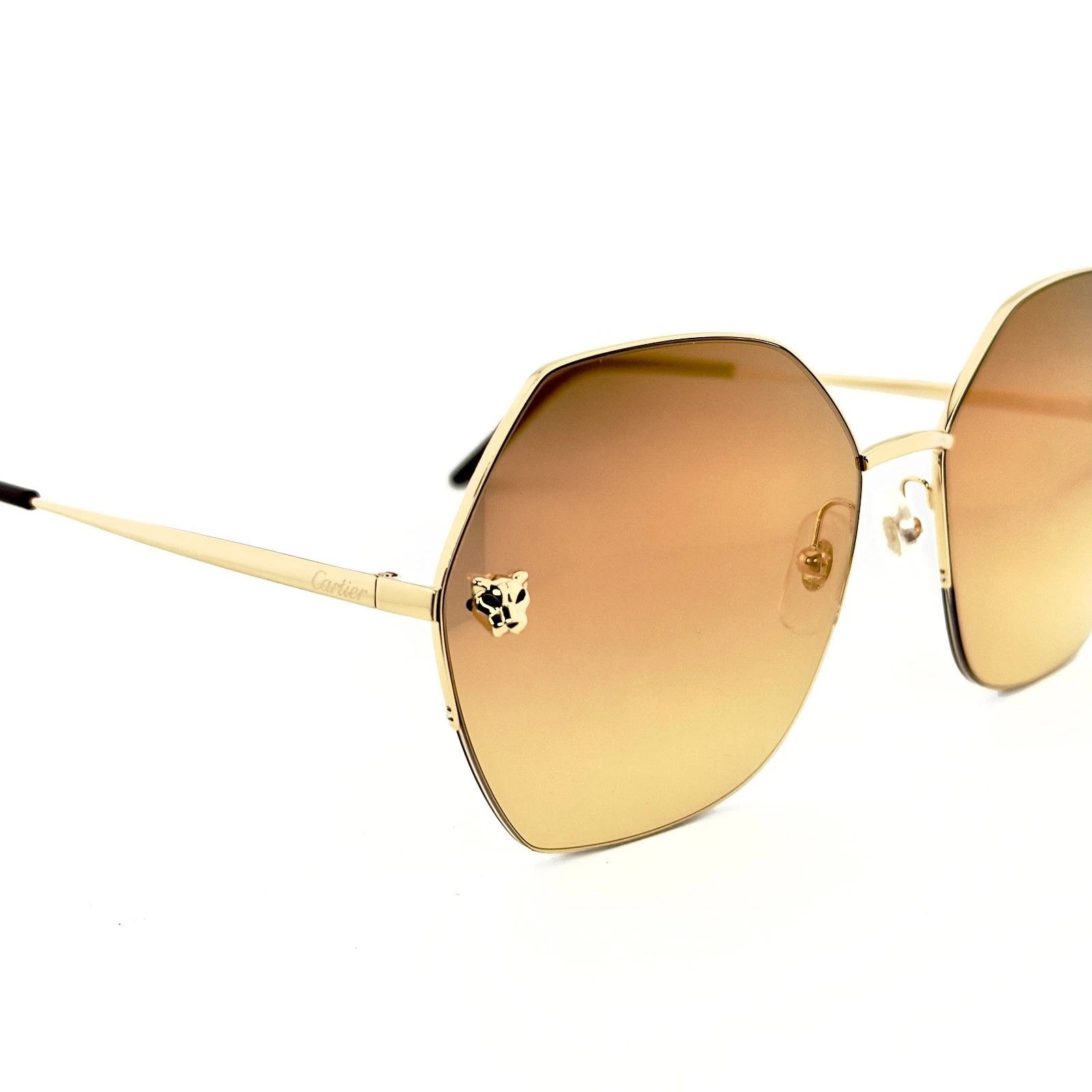Cartier CARTIER PANTHERE Head CT0332S Gold Sunglasses 0332 003 Size ONE SIZE - 8 Thumbnail