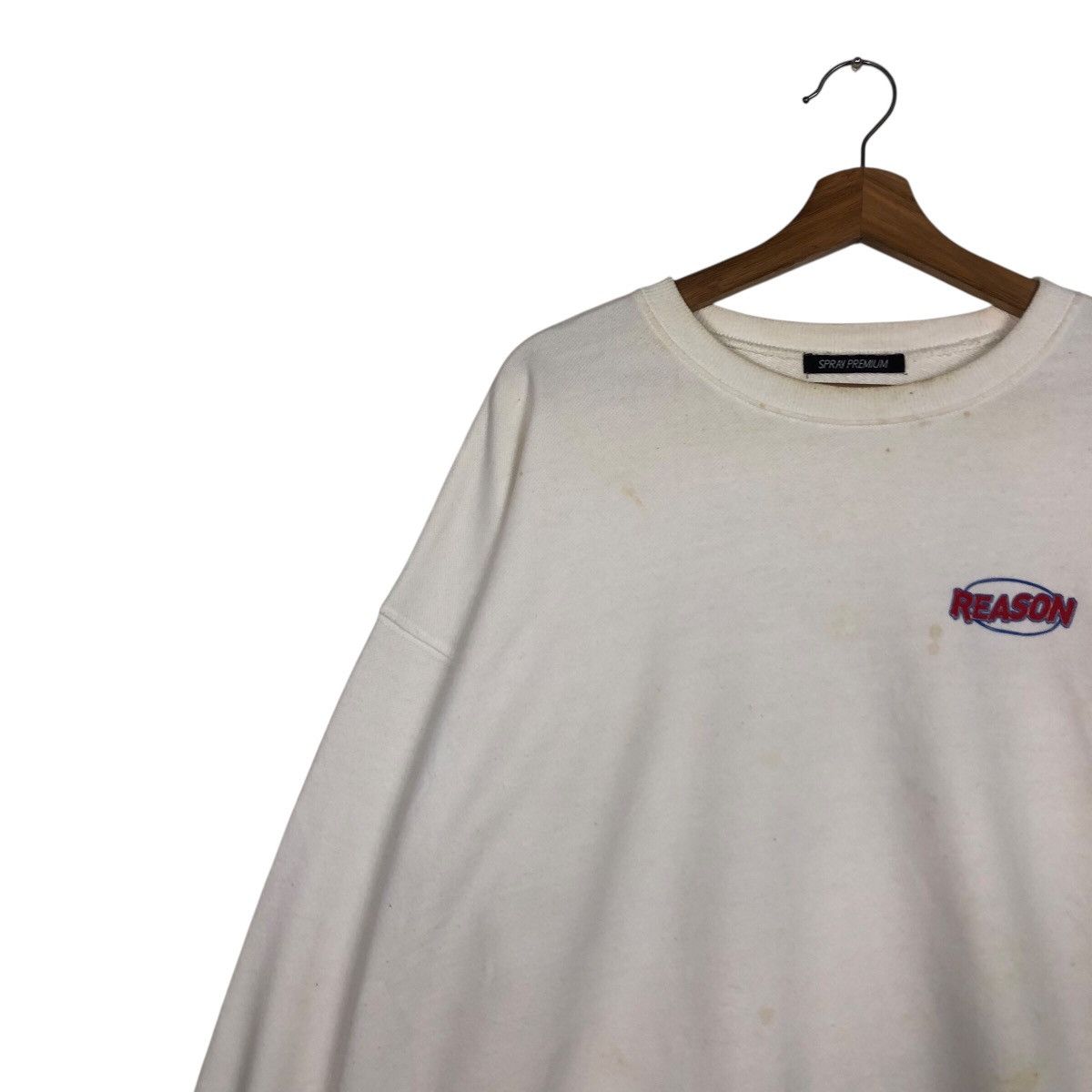 Japanese Brand 📌Vintage Sweatshirt Streetwear Style Reason Spell Out Size US M / EU 48-50 / 2 - 9 Thumbnail
