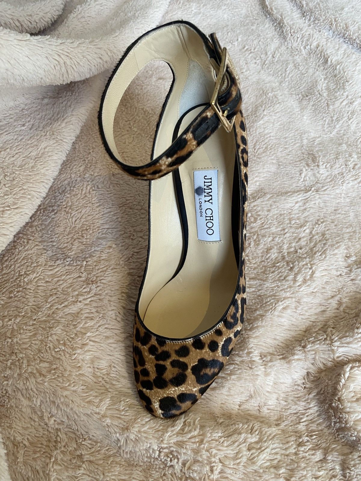 Jimmy Choo Jimmy Choo Helena - Pony-Style Calfskin Pumps Size US 8 / IT 38 - 7 Thumbnail