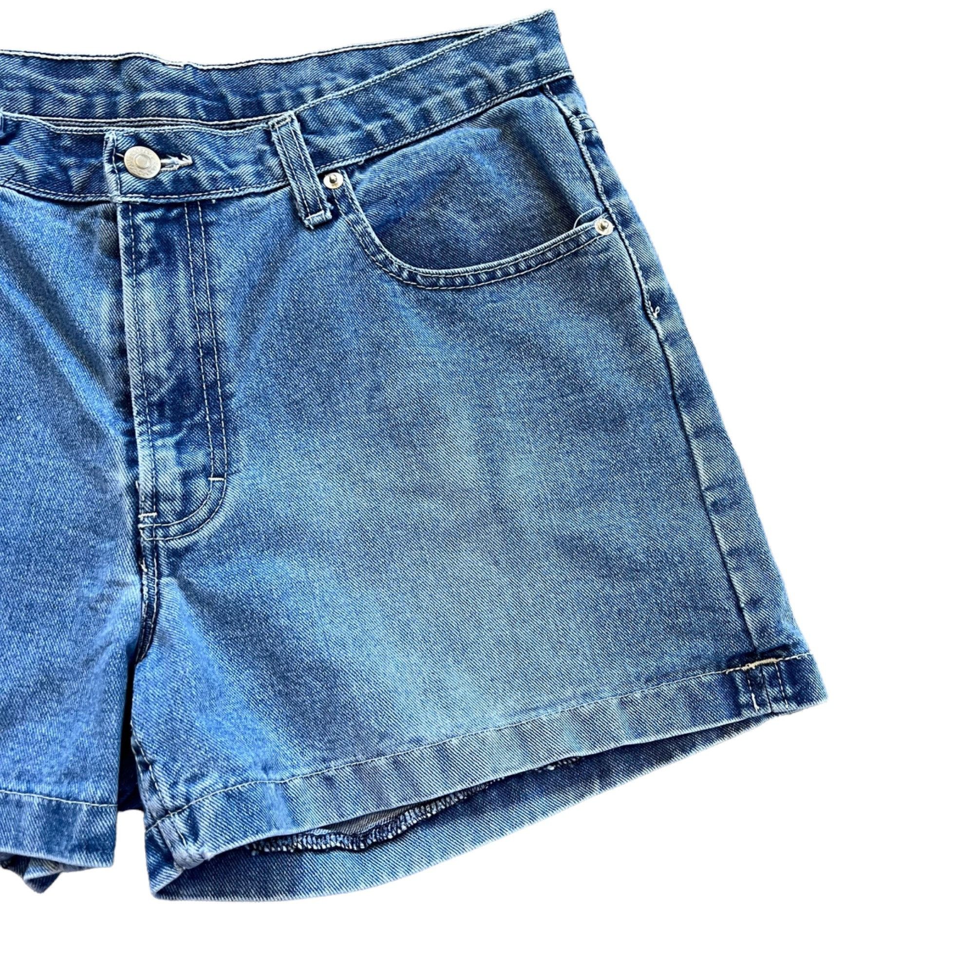 Vintage Vintage Jordache Medium Wash High Rise Denim Shorts Size 30" / US 8 / IT 44 - 2 Thumbnail