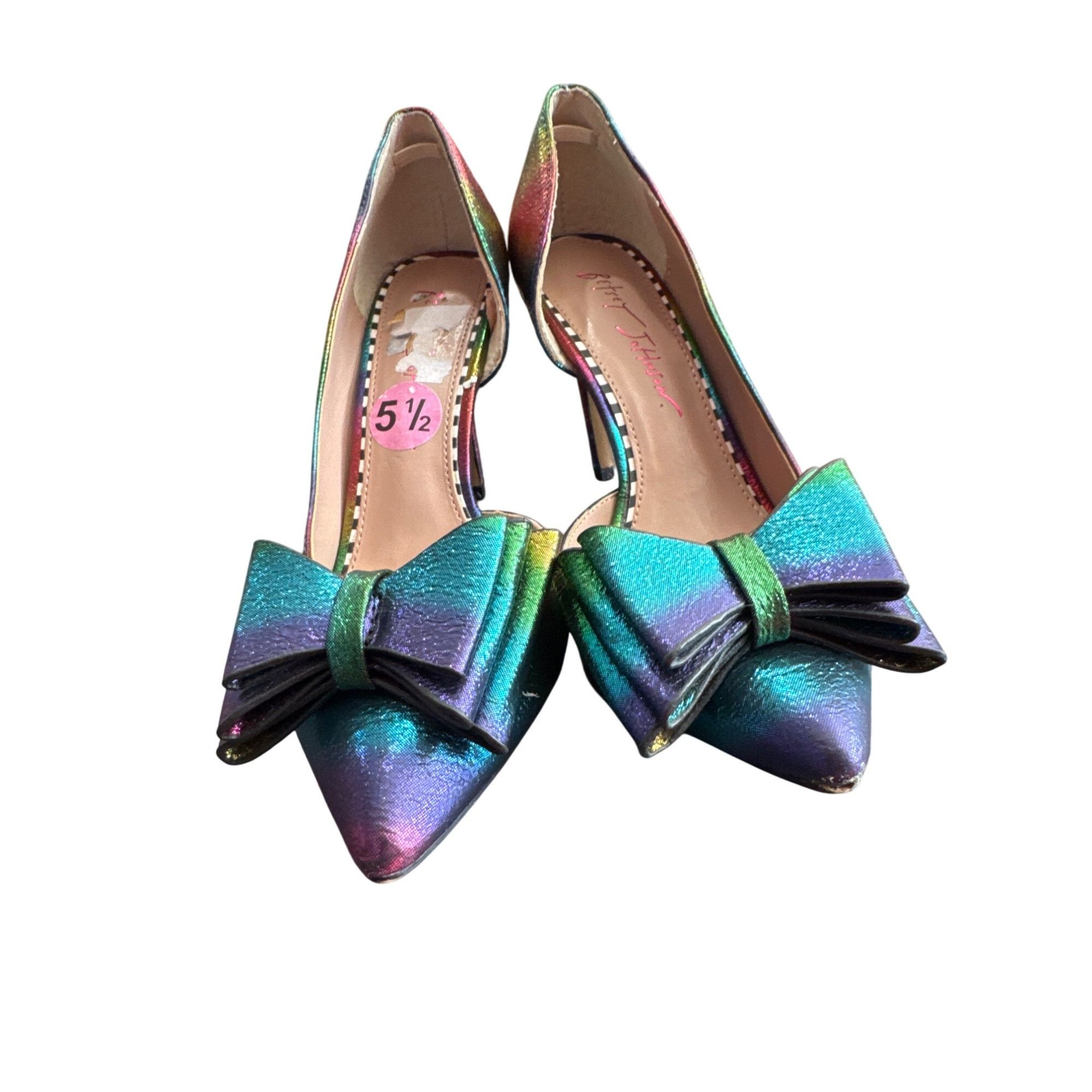 Betsey Johnson Betsey Johnson womans inbow Metallic Stiletto Heels Size 5.5 Size US 5.5 / IT 35.5 - 9 Thumbnail