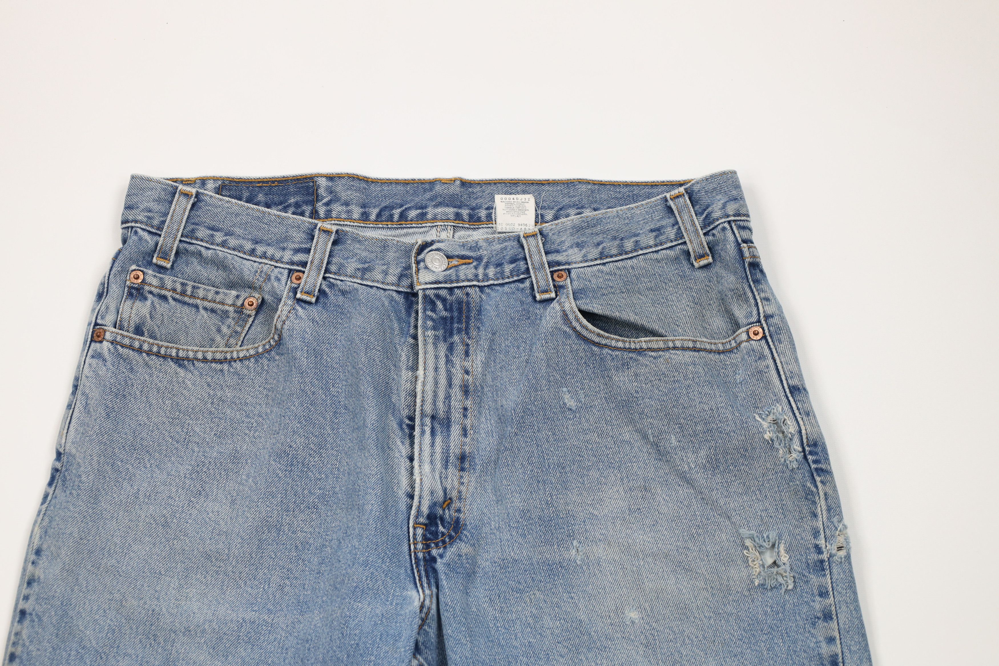 Levi's Vintage Y2K 2002 Levis 550 Relaxed Fit Denim Jeans Blue Size US 36 / EU 52 - 2 Thumbnail