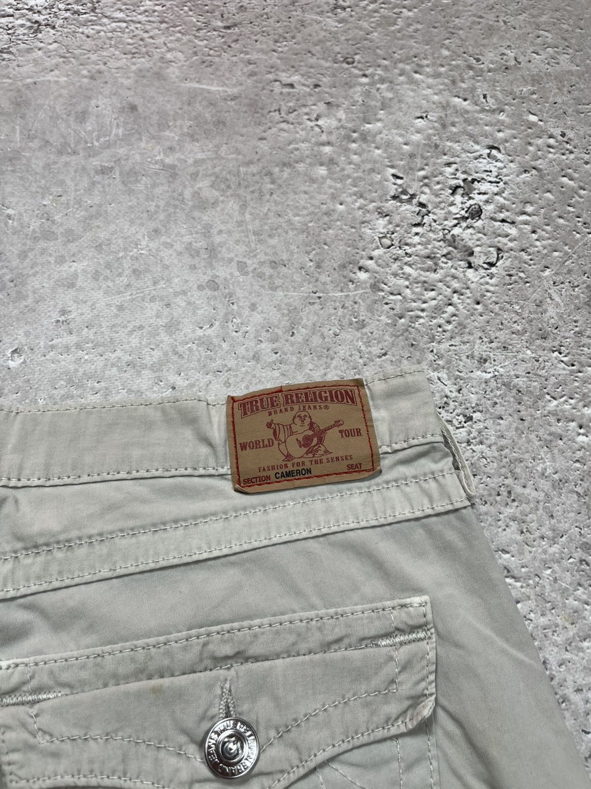 True Religion True Religion Cameron Beige Jeans Women’s Size L Made in USA Size 34" / US 12 / IT 48 - 8 Thumbnail