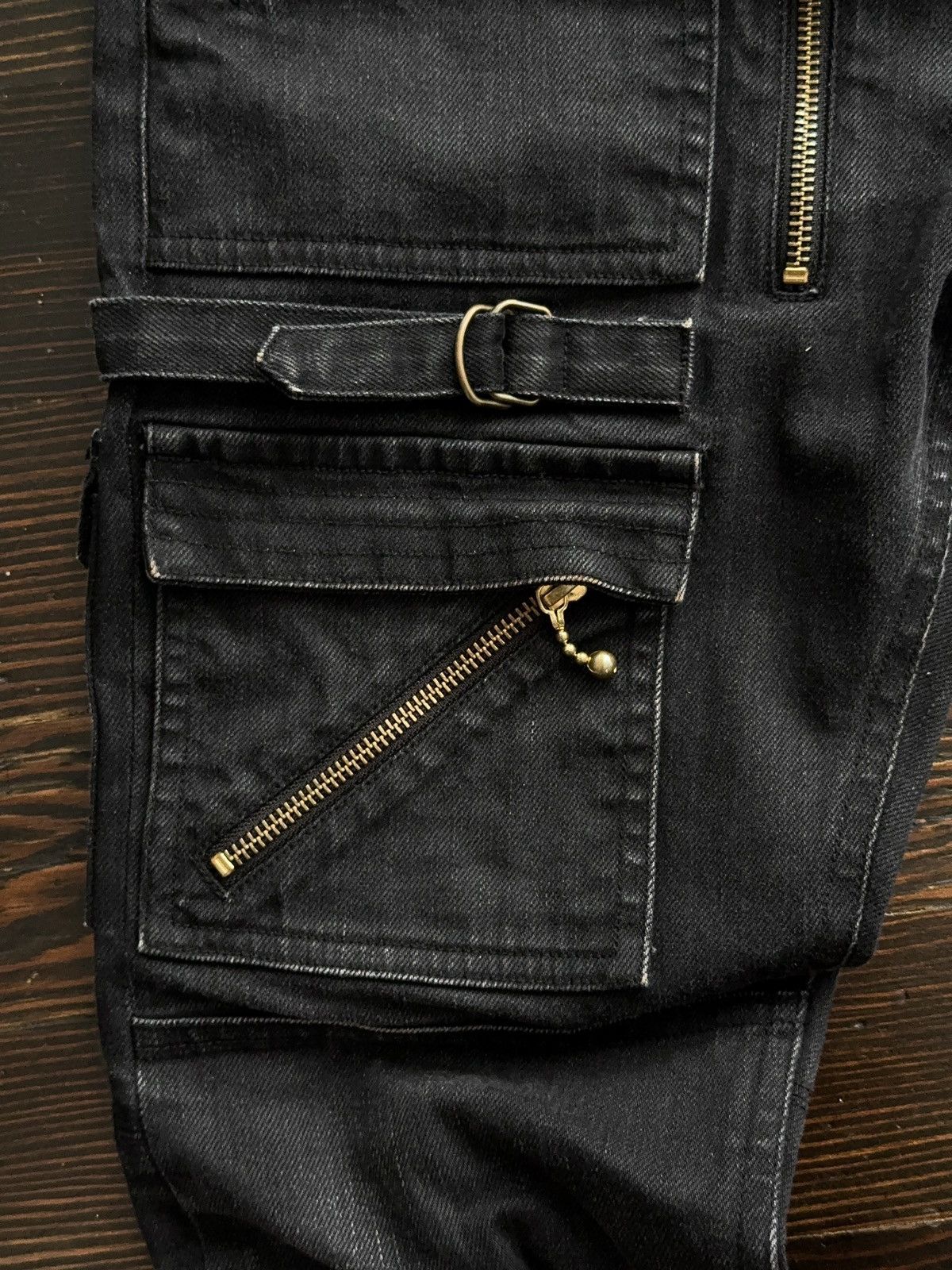 Blackmeans Blackmeans Denim Zipper Pants Size US 29 - 4 Thumbnail