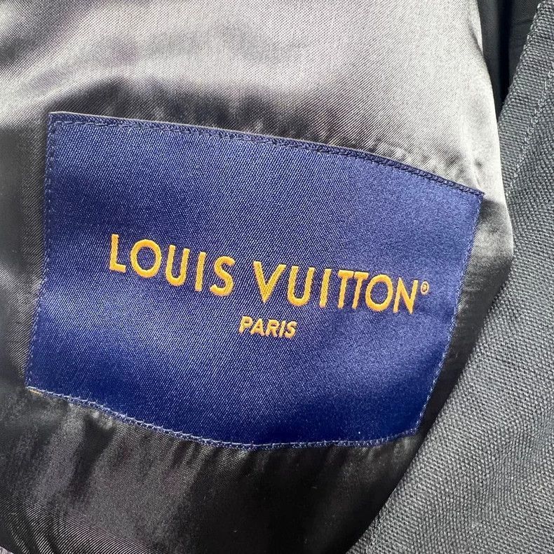 Louis Vuitton Louis Vuitton FW23 Black Yellow Baseball Jacket-2506 Size US L / EU 52-54 / 3 - 3 Thumbnail