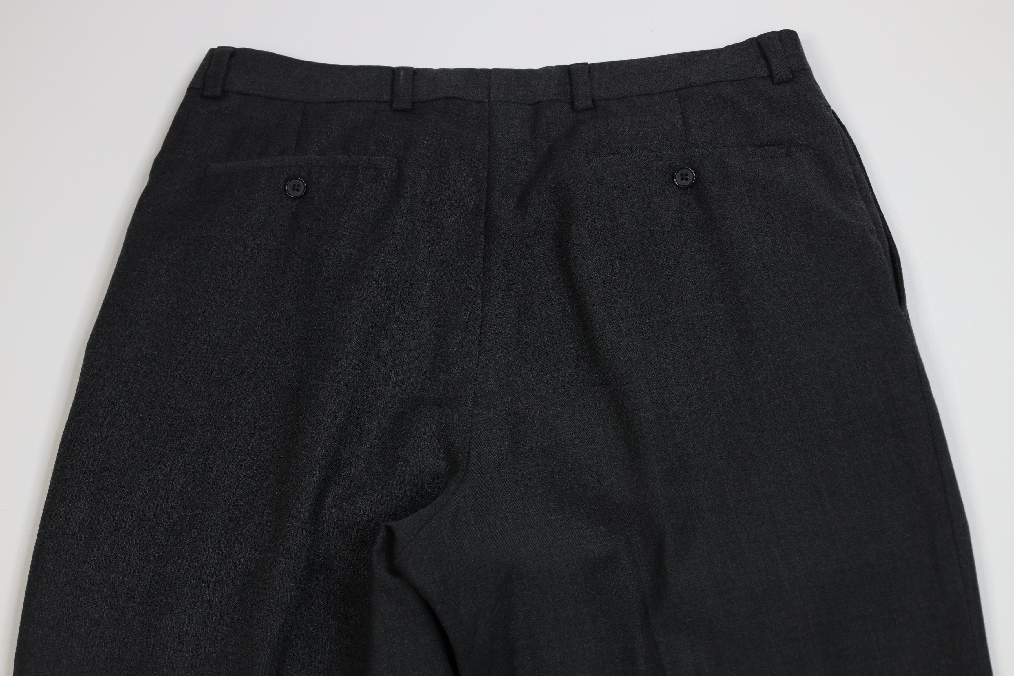 Eddie Bauer Vintage 90s Eddie Bauer Wool Knit Cuffed Chino Pants Gray Size US 36 / EU 52 - 9 Thumbnail
