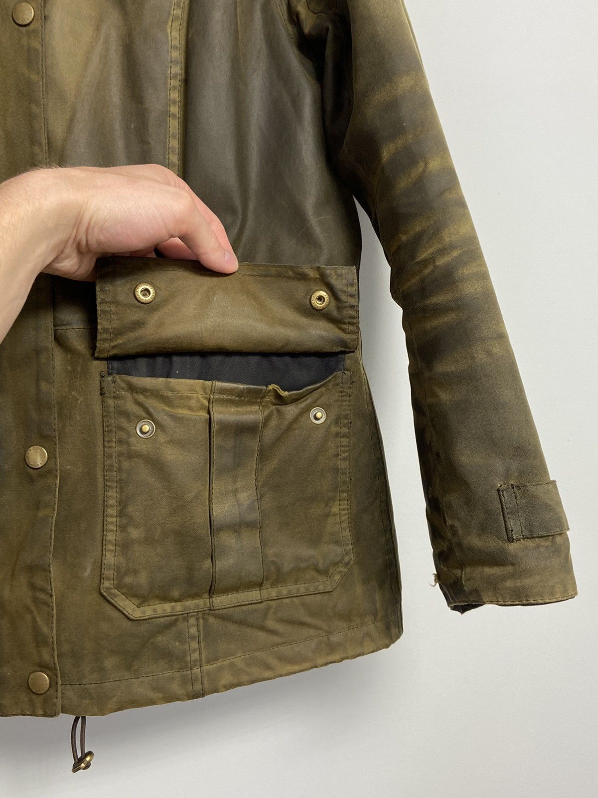 Barbour × Vintage Barbour Vintage waxed jacket Size L / US 10 / IT 46 - 13 Thumbnail