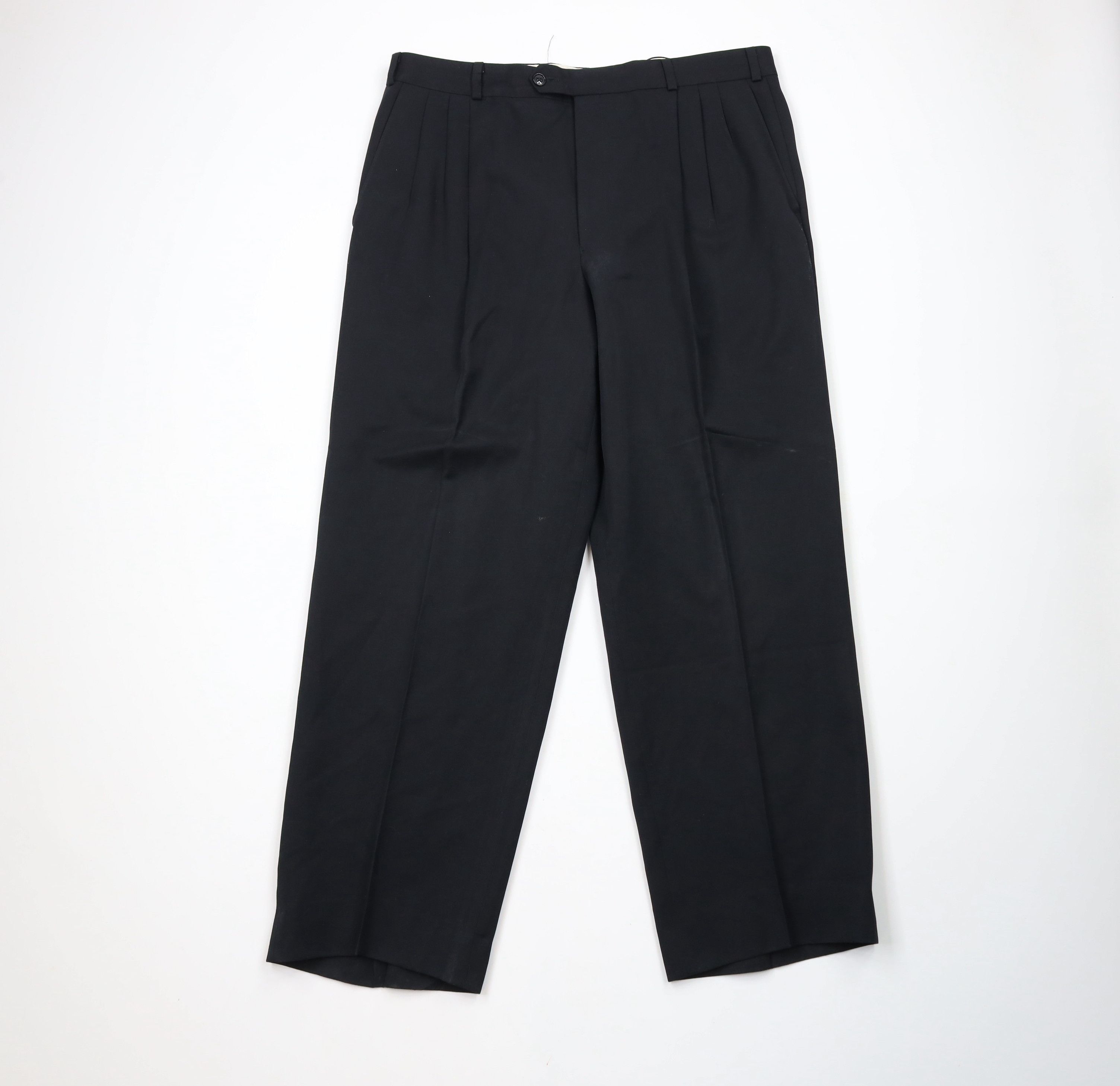 Vintage Vintage 90s Streetwear Distressed Wool 2 Piece Suit Wedding Size 44R - 11 Thumbnail
