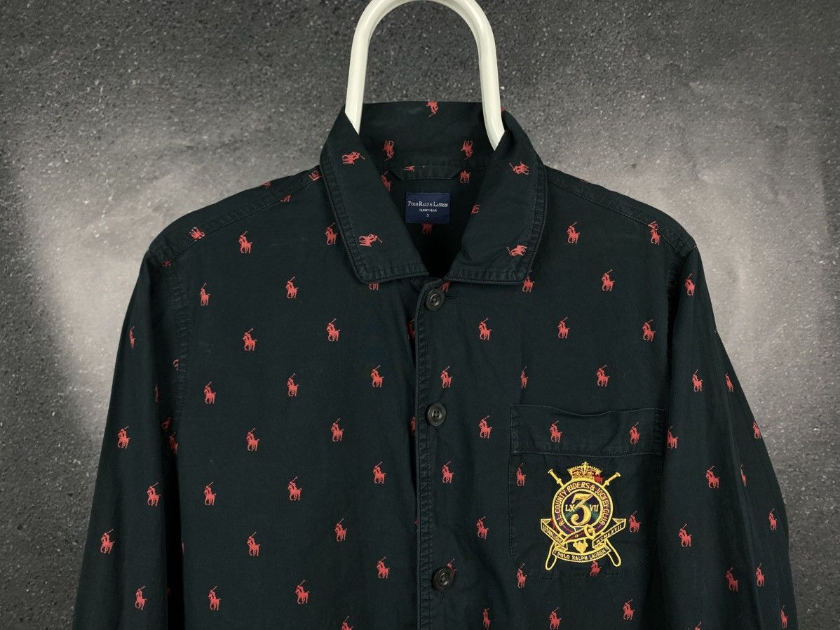 Polo Ralph Lauren Vintage Polo Ralph Lauren Monogrammed Shirt Long Sleeve Size US S / EU 44-46 / 1 - 5 Thumbnail
