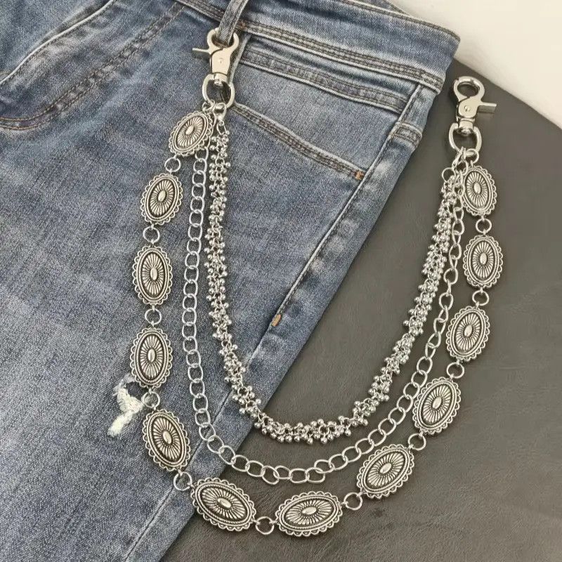 Other 3 Layer Pants Chain Wallet Chain Size ONE SIZE - 6 Thumbnail