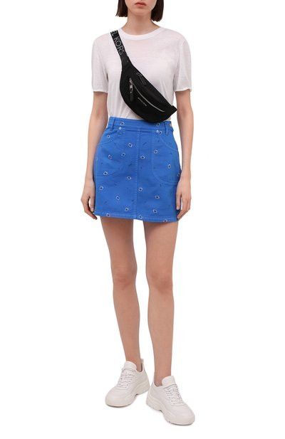 Kenzo o1y1025 Denim Mini Skirt in Blue Size 26" / US 2 / IT 38 - 5 Thumbnail