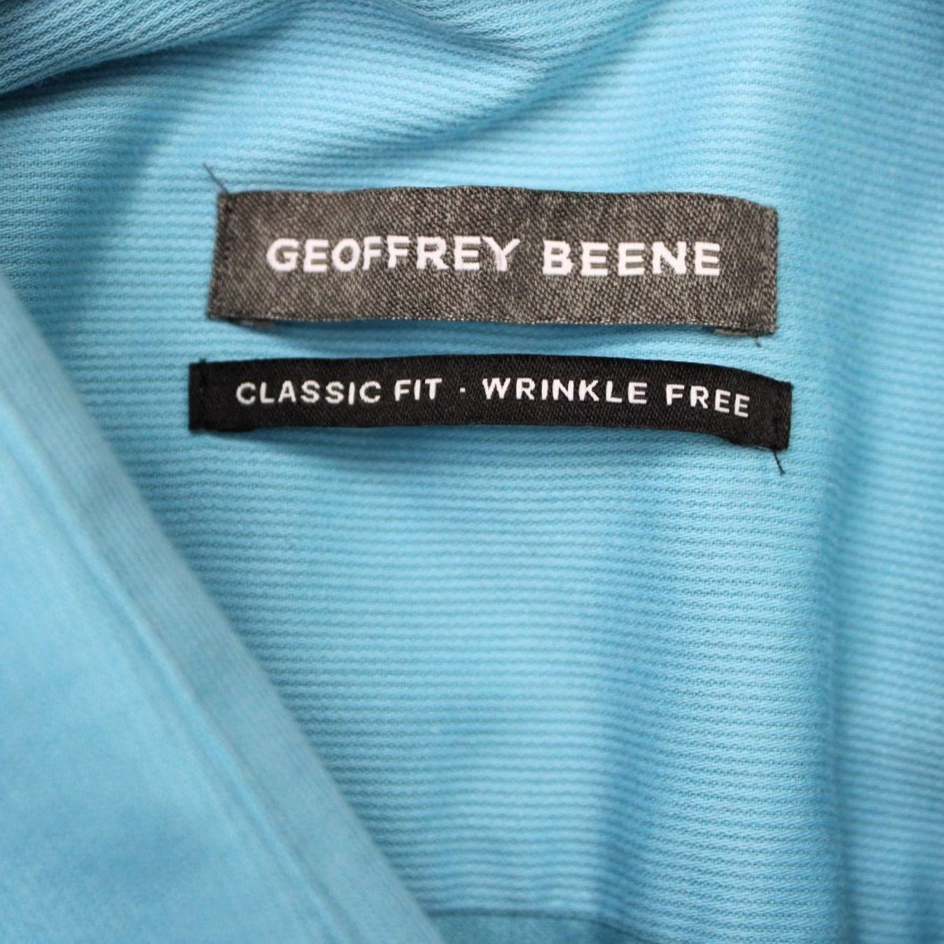 Geoffrey Beene Geoffrey Beene Dress Shirt Mens 16.5 34/35 Blue Classic Fit L/S Button-Down Collar-Blue 60% Cotton 40% Polyester Regular Size Type Regular Bedside? Size 46R - 7 Thumbnail