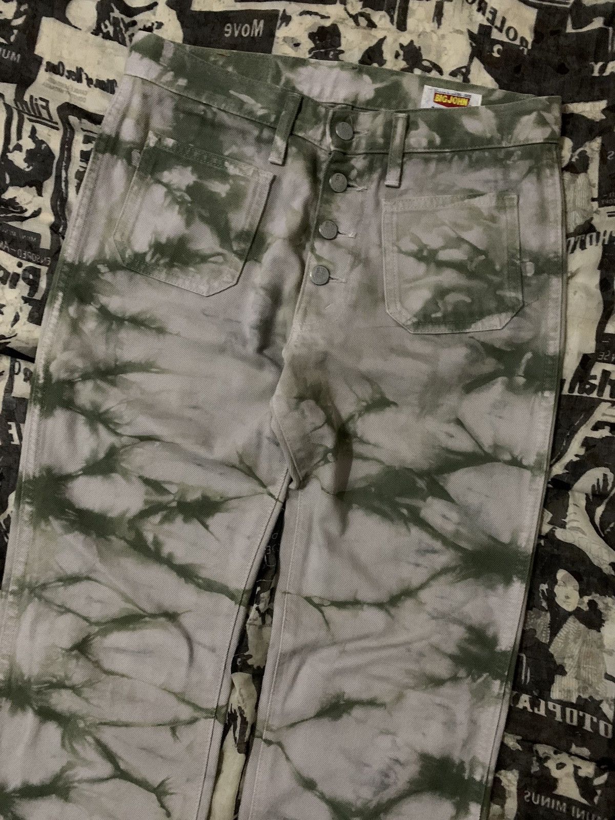 Big John 💥Vintage 90s Big John Japan Tie Dye Pant Size US 30 / EU 46 - 2 Thumbnail