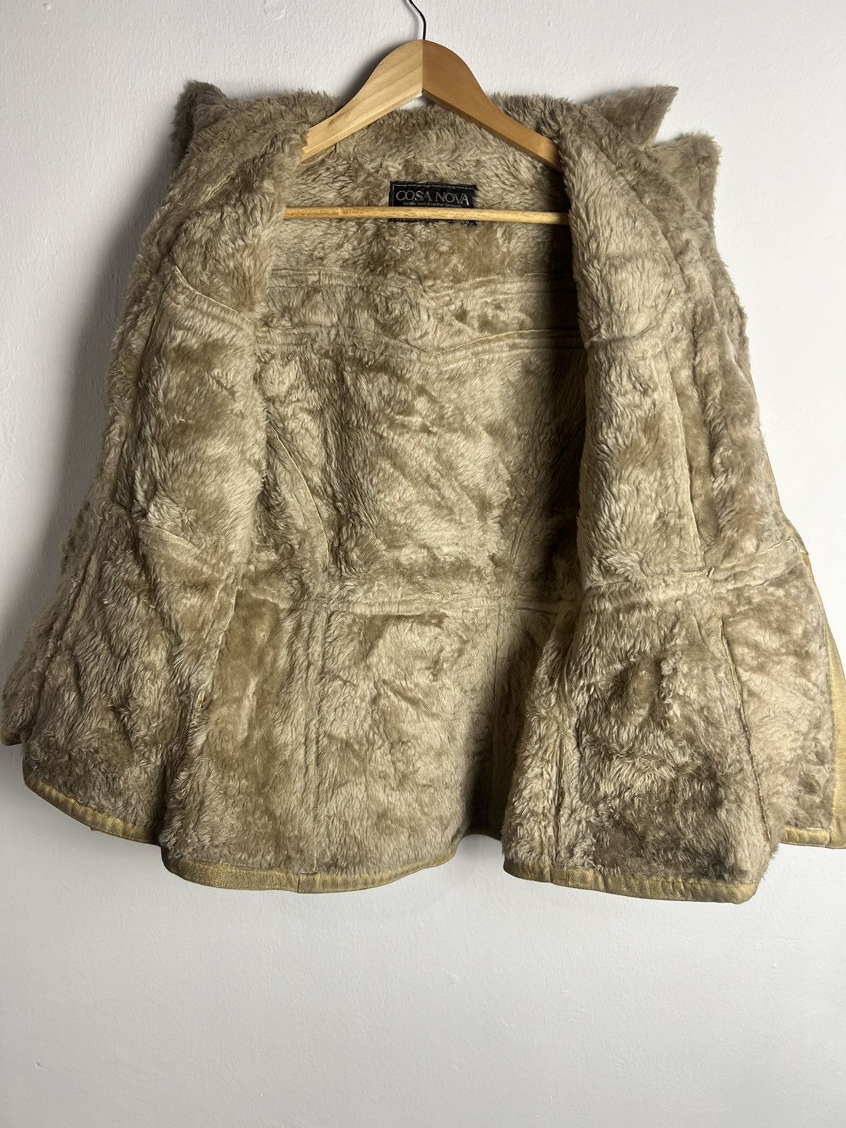 Vintage Vintage 70s Cosa Nova Tan Leather Suede Faux Fur Jacket Size US M / EU 48-50 / 2 - 17 Thumbnail