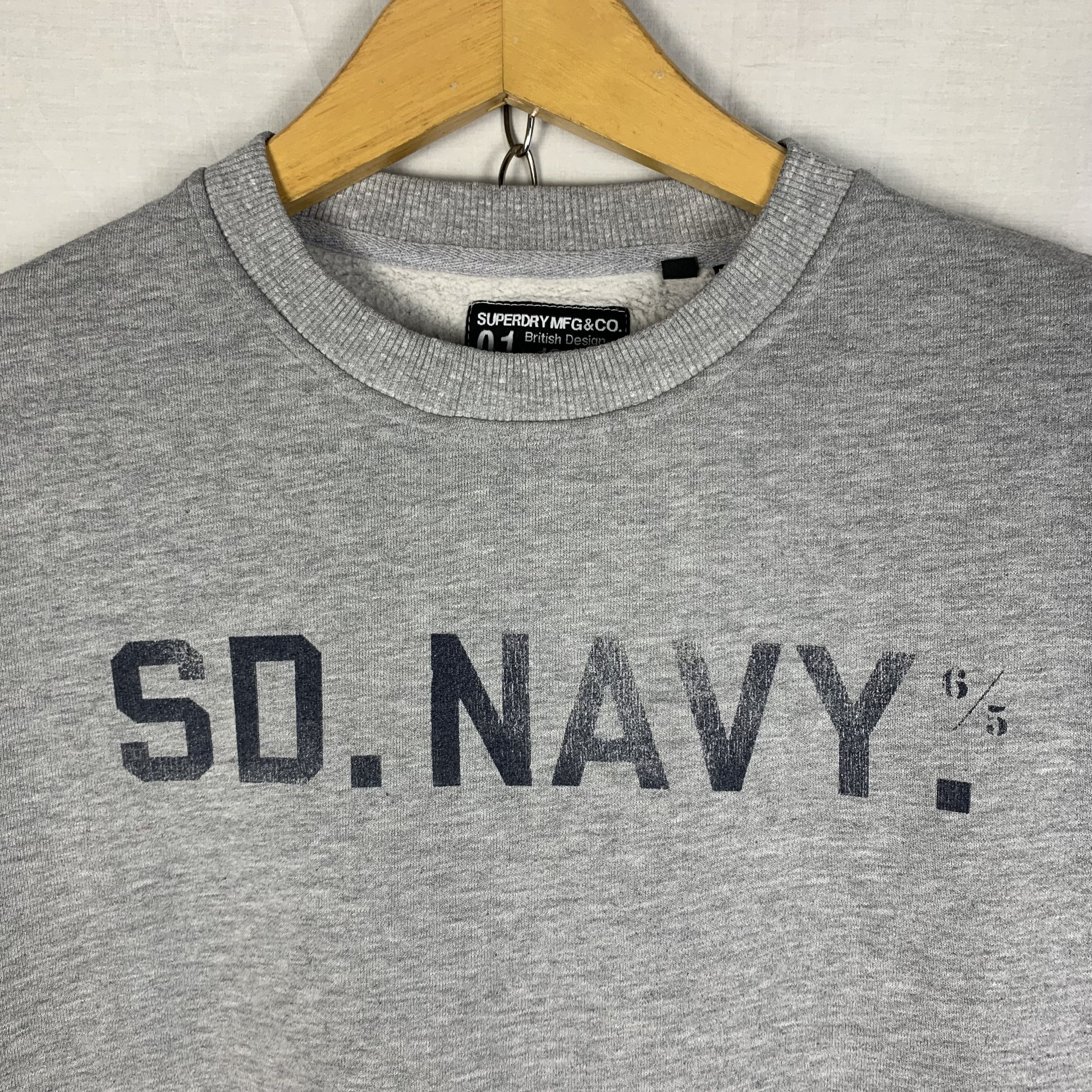 Superdry Superdry MFG SD Navy Oversized Sweatshirt Crewneck Size US M / EU 48-50 / 2 - 2 Thumbnail
