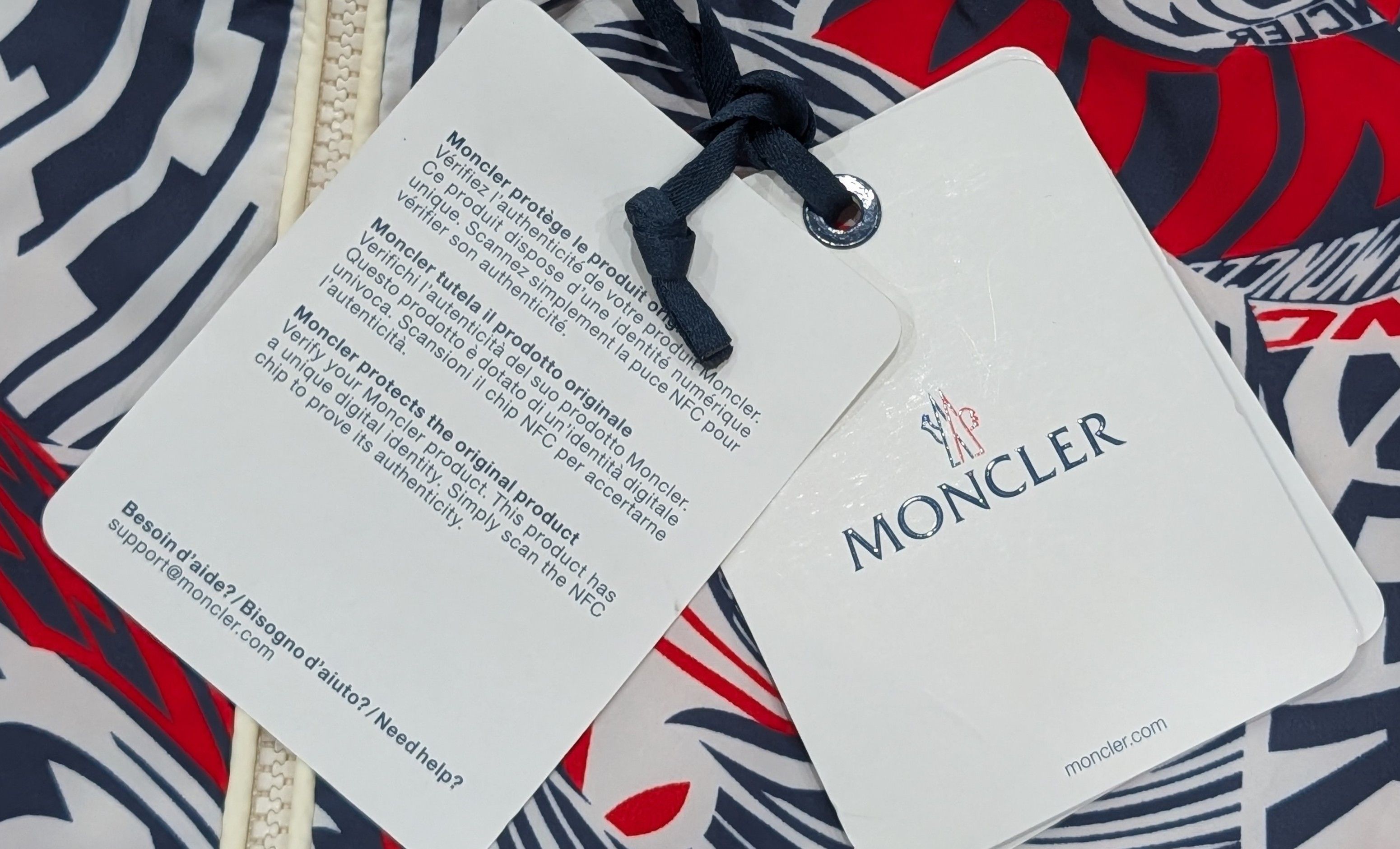 Moncler MONCLER "Ornain" Windbreaker Jacket Navy/Red/White 5 - 2XL Size US XXL / EU 58 / 5 - 11 Thumbnail