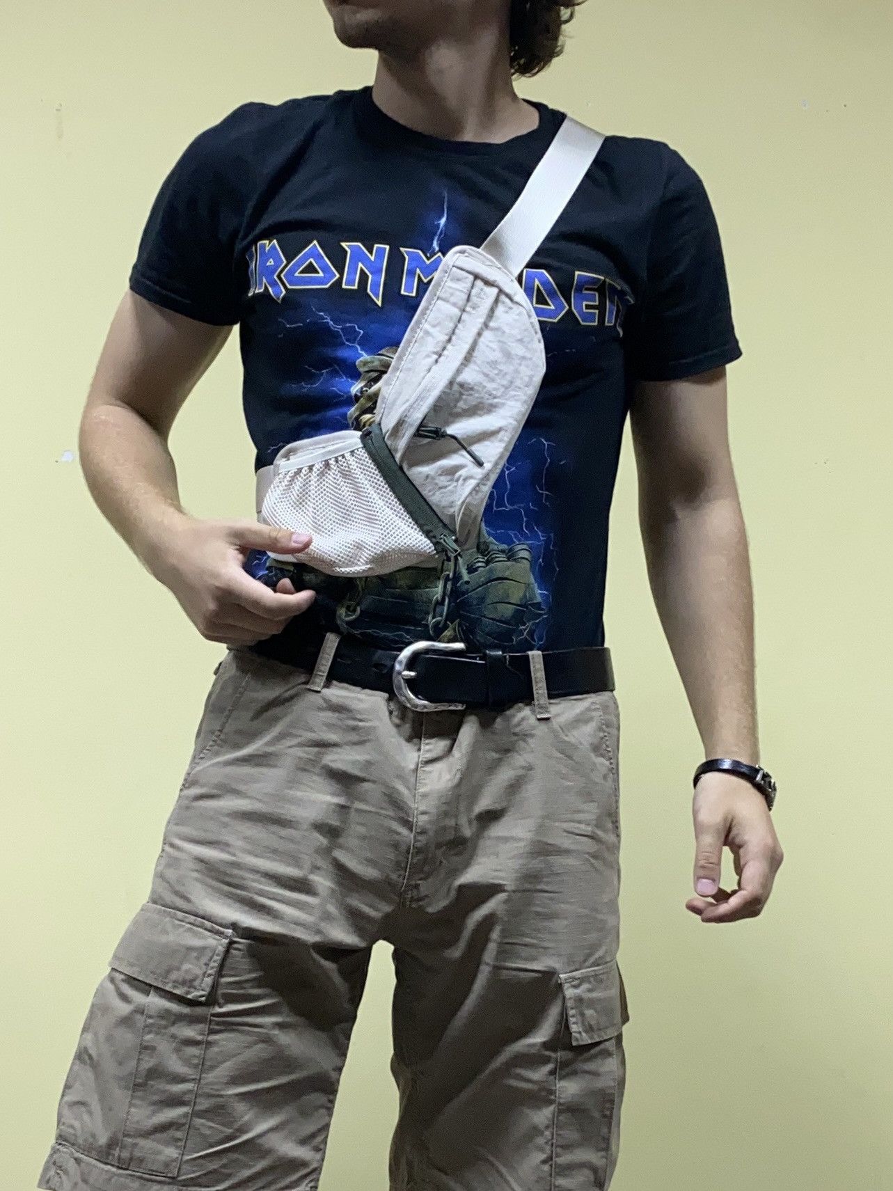 Adidas Y-3 Yohji Yamamoto crossbody nylon waist bag Japanese brand Size ONE SIZE - 4 Thumbnail
