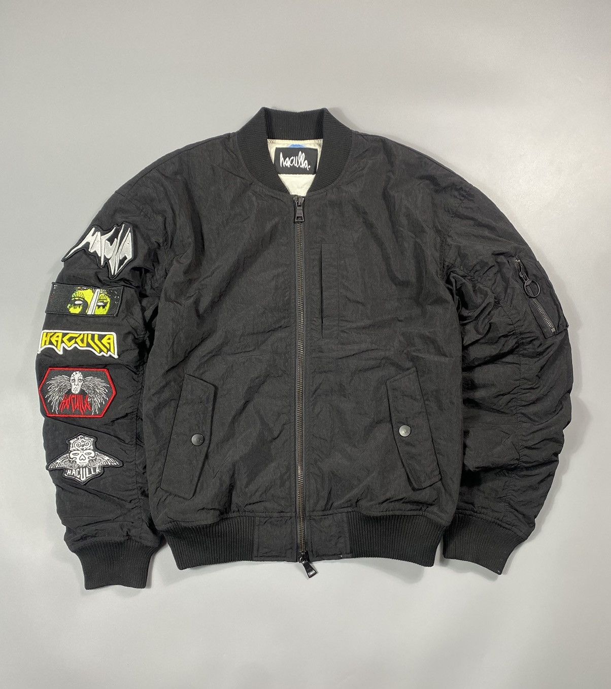 Haculla Haculla- Hand Painted Mirror Angel Bomber Jacket Size US L / EU 52-54 / 3 - 10 Thumbnail