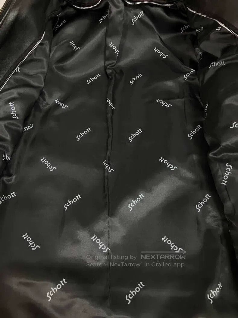Schott Schott Straight lapel leather jacket Size US XXS / EU 40 - 5 Thumbnail