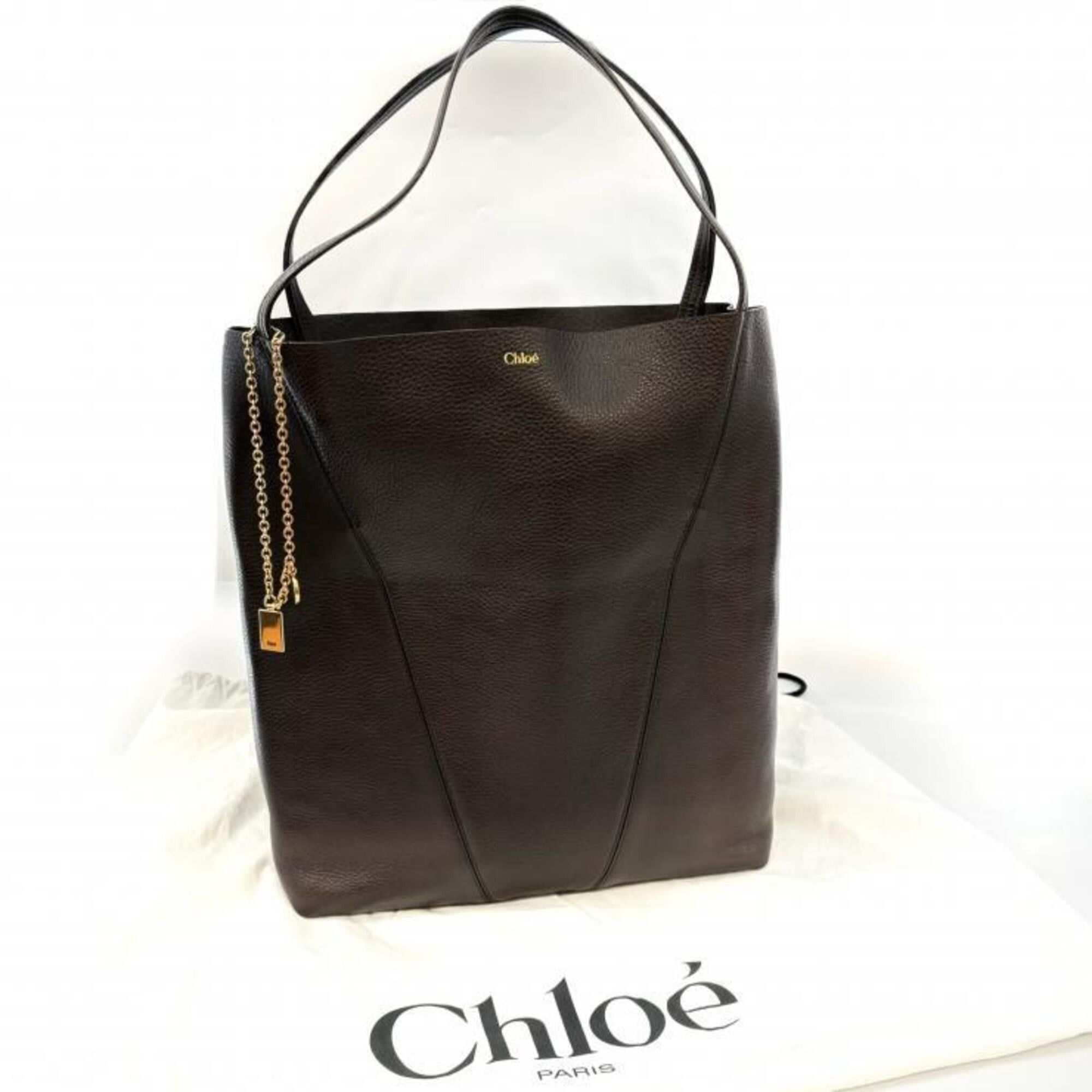 Chloe Chloé Chloe grain leather Chlo Spin large tote bag Size ONE SIZE - 1 Thumbnail
