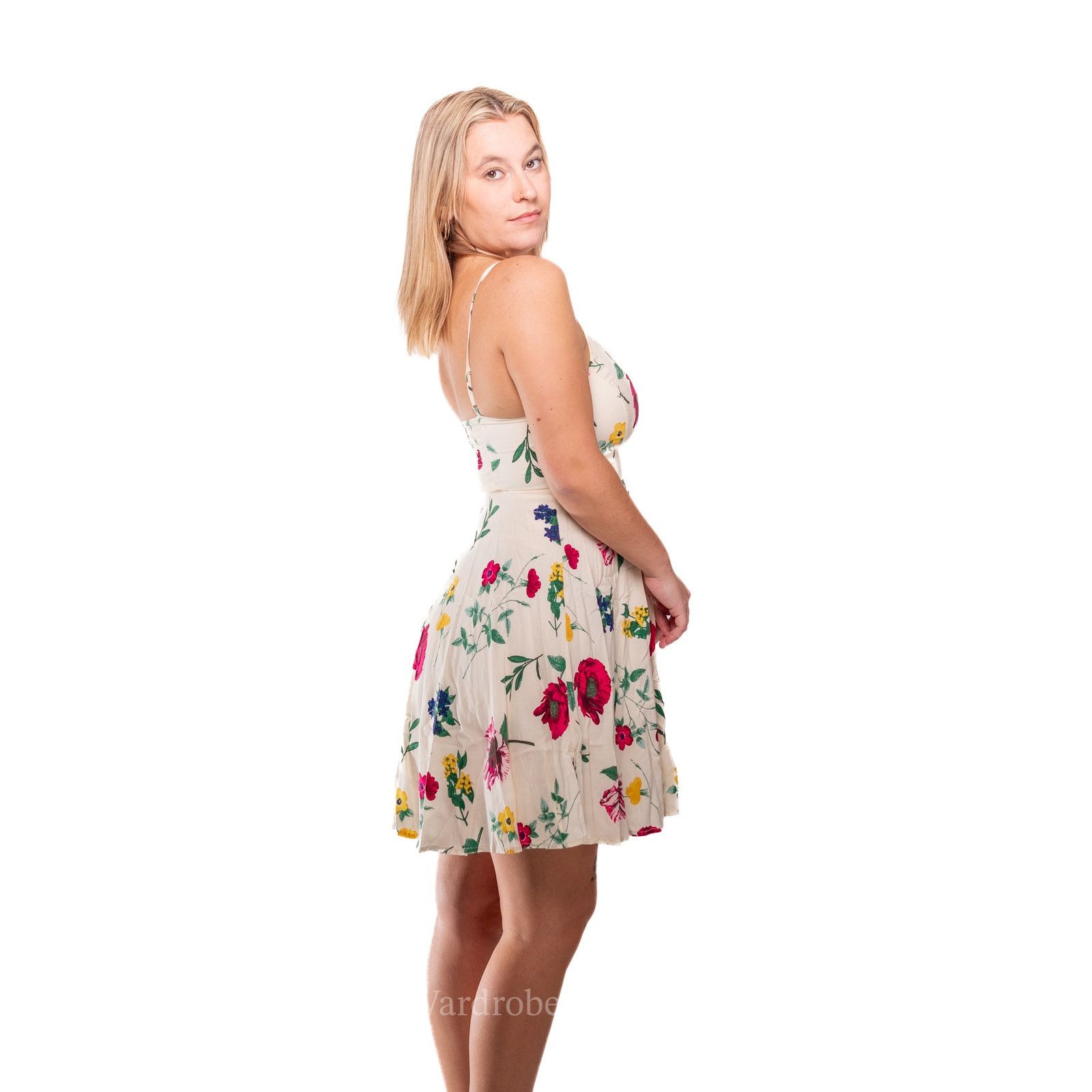 Old Navy Ditzy Floral Spring Dress Size XS / US 0-2 / IT 36-38 - 3 Thumbnail
